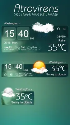 Atrovirens Style Reward GO Weather EX android App screenshot 0