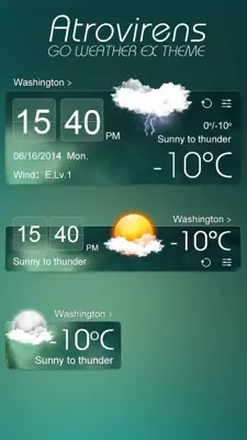 Atrovirens Style Reward GO Weather EX android App screenshot 1